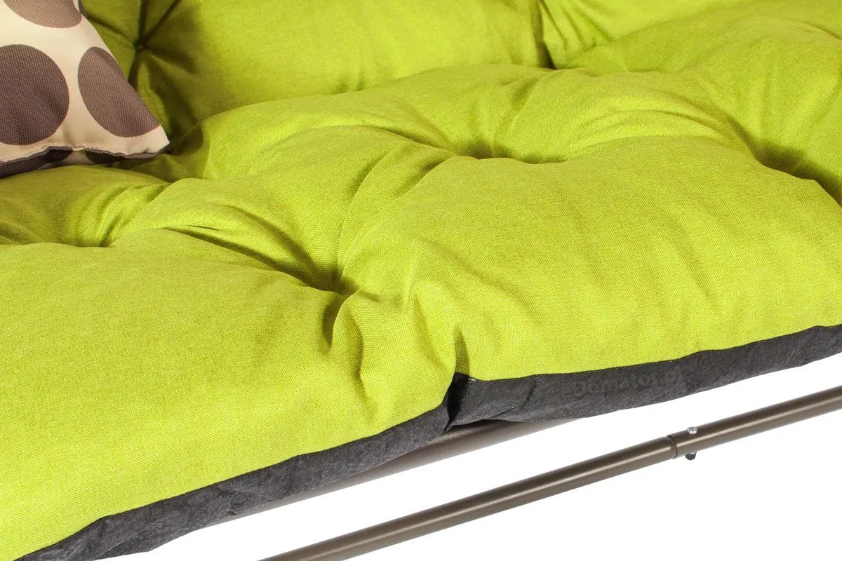 Gruba poduszka na huśtawkę 180/60/60 - limonka - FE5906948106574