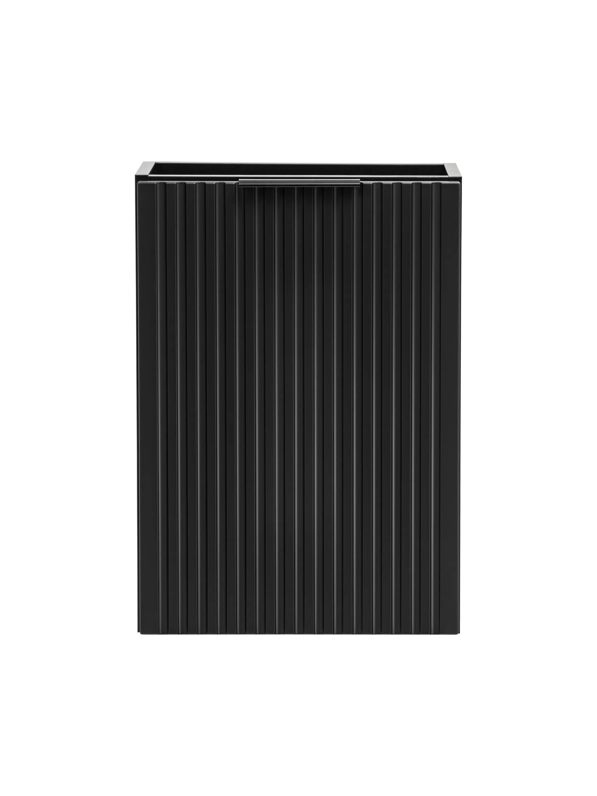 Szafka wisząca pod umywalkę ADEL ryflowana czarna ryflowana 57x40x22cm - ADEL_BLACK_82-40-B-1D