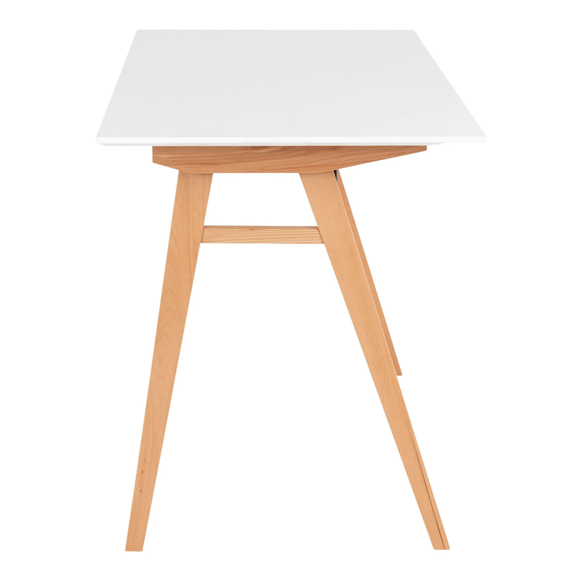 Biurko minimalistyczne VOJENS 60x120 - biały, naturalny - 2402020