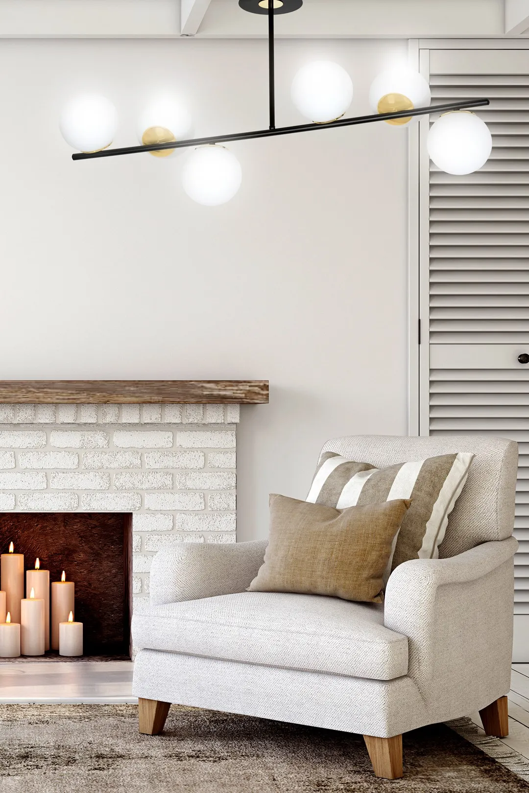 Lampa sufitowa FLOKI Czarny/Złoty 1022/6 - 1022/6