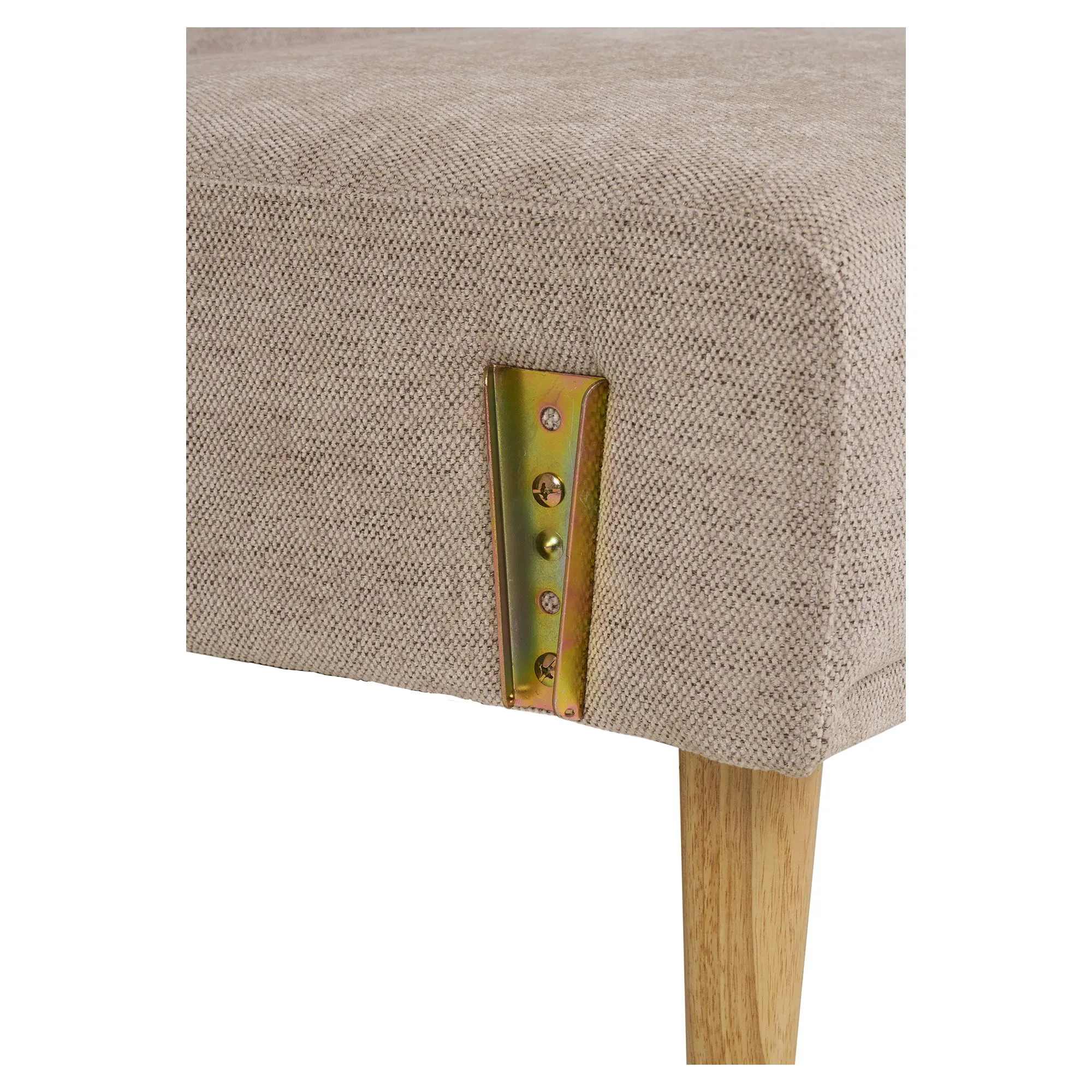 Sofa rozkładana KELLS - piaskowa naturalne nogi - 1302050