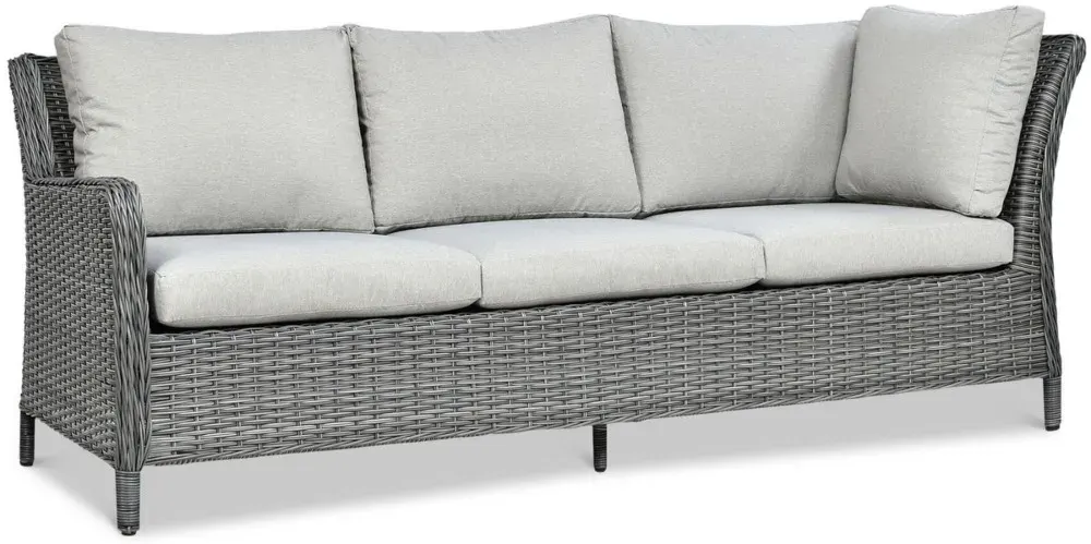 Narożnik ogrodowy modułowy MARYLAND DINING ze stołem technorattan ciemnoszary - FG002665