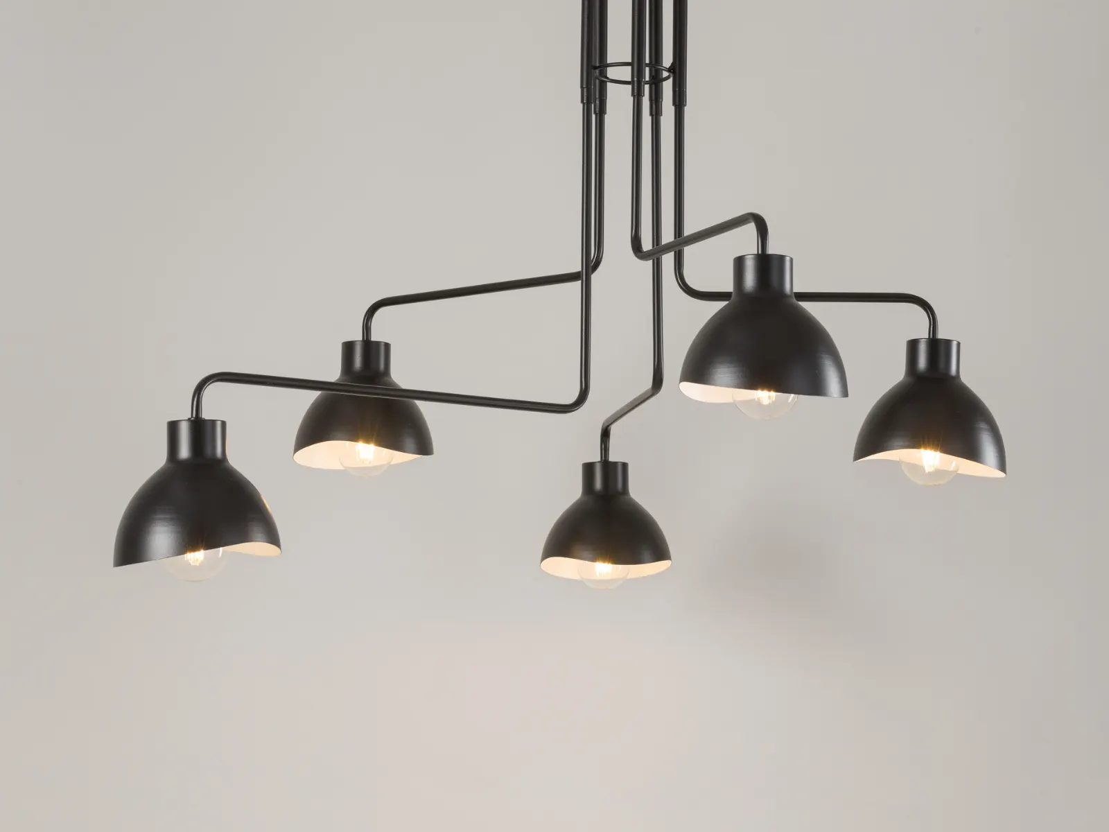 Lampa sufitowa HOLI 5 czarno-biała - SI_32451