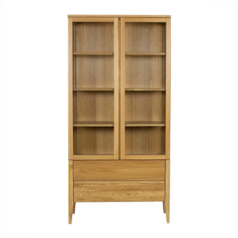 Witryna dębowa KW339 Dark DREWMAX - 45909