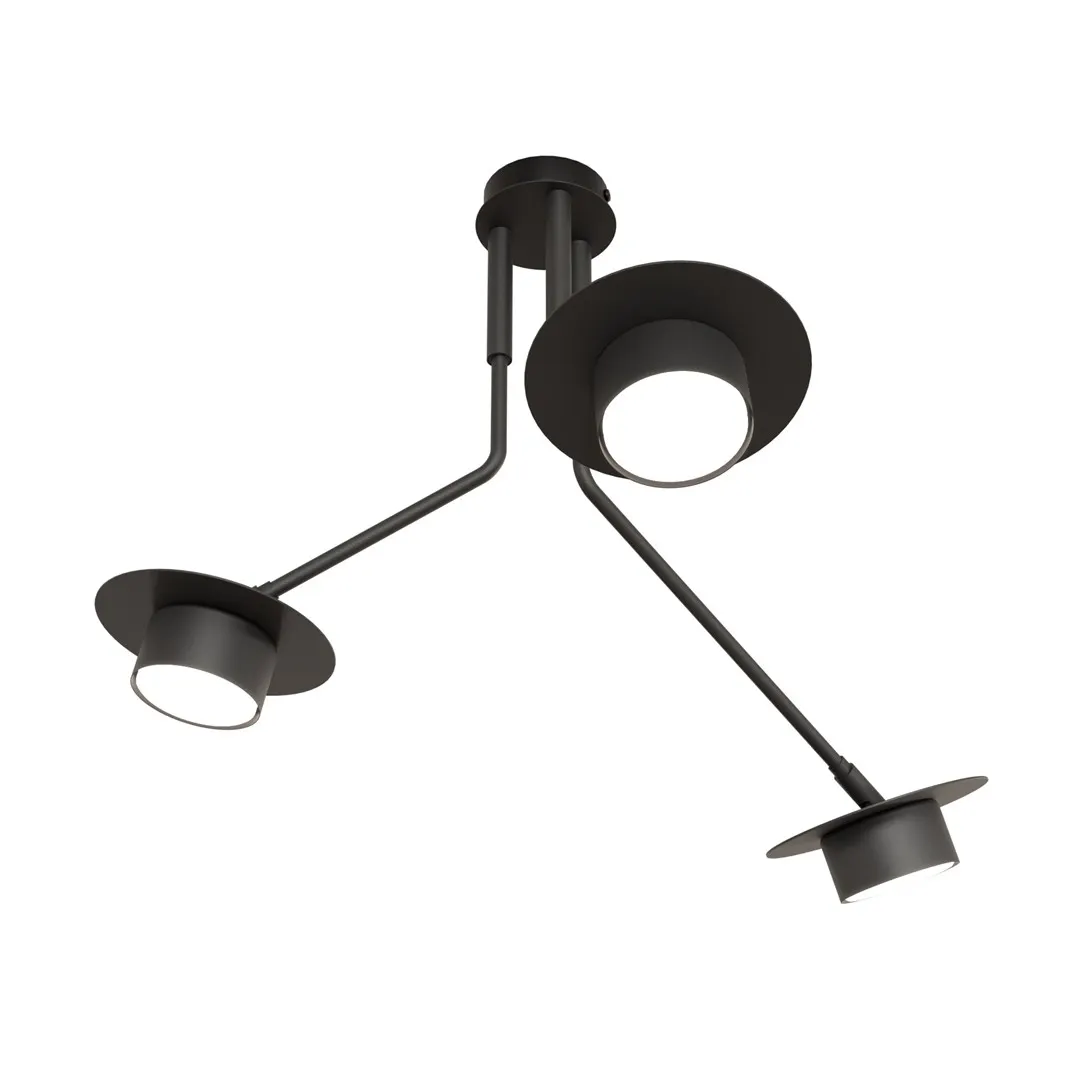 Lampa sufitowa MIZU 3 BL czarna