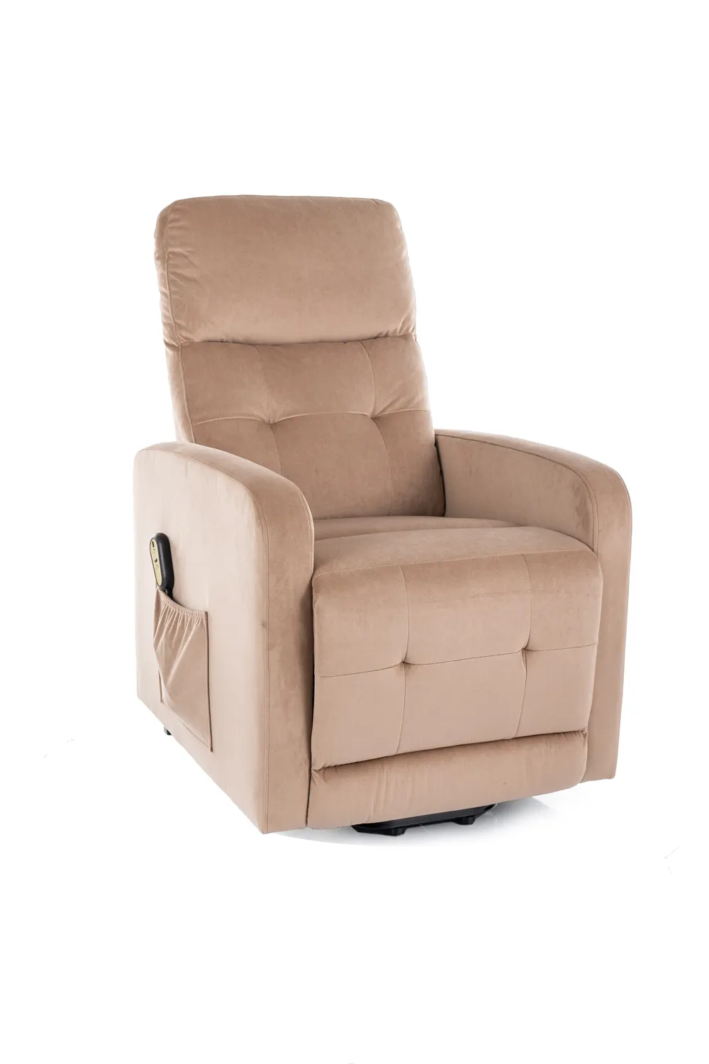 Fotel rozkładany z funkcją pionizacji OTUS II VELVET beżowy 28 Fotel rozkładany z funkcją pionizacji OTUS II VELVET beżowy 28