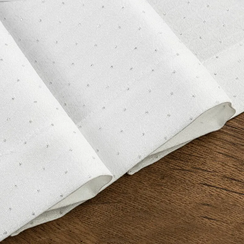 OBRUS ELLEN 40 X 140 CM BIAŁY - EU_391225