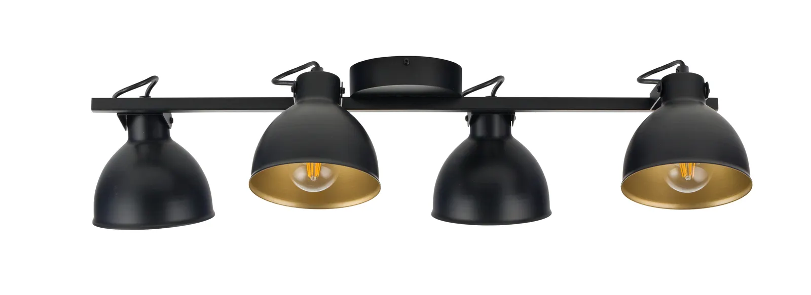 Lampa sufitowa/plafon MARS 4 czarno-złoty Lampa sufitowa/plafon MARS 4 czarno-złoty