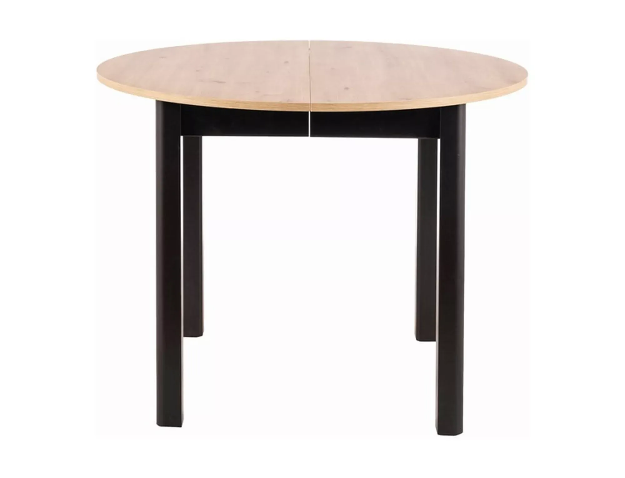 Stół okrągły Dante FI102 dąb artisan, czarny - DANTEDACMFI102