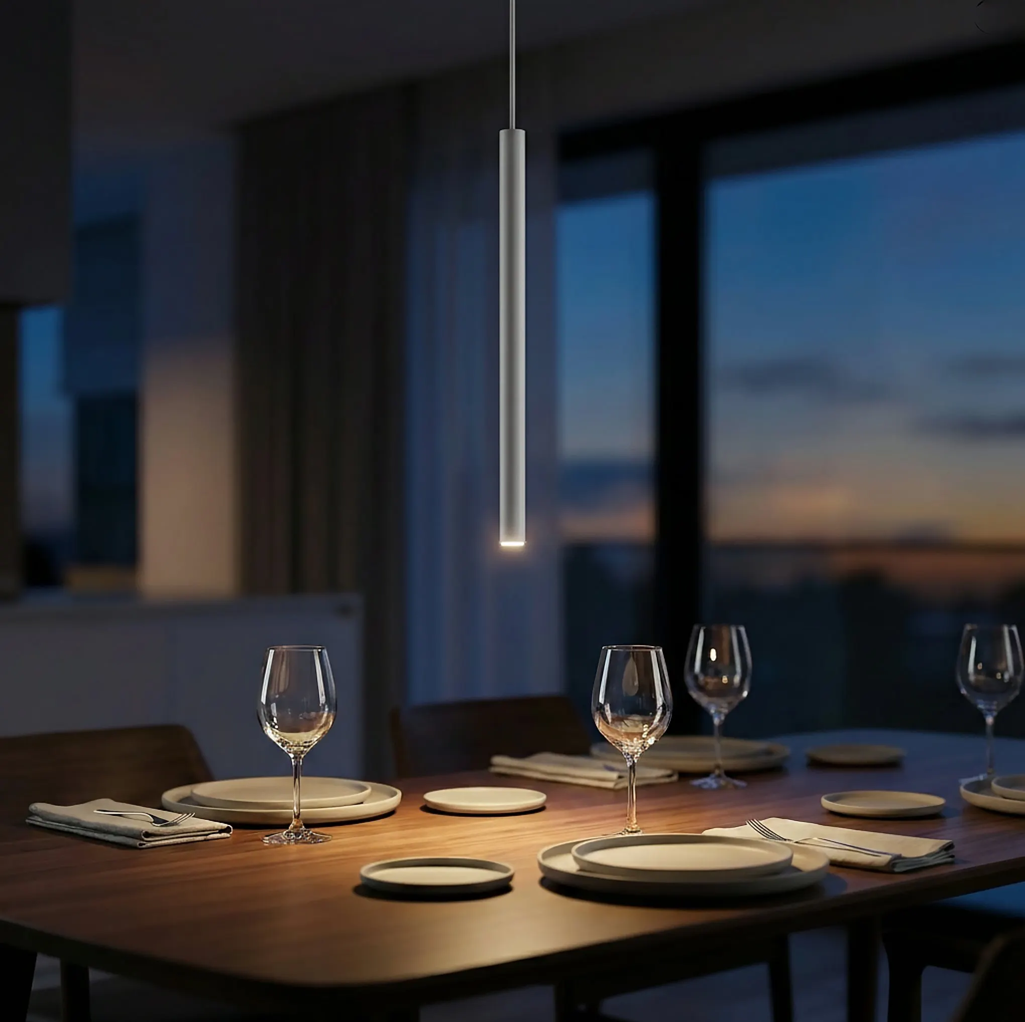 lampa wisząca, lampka sufitowa, oświetlenie, kuchnia, stół jadalny