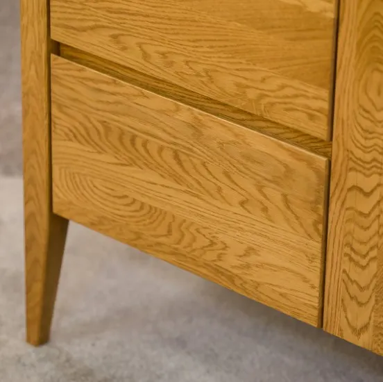 Komoda dębowa KD338 Naturalny DREWMAX - 33631