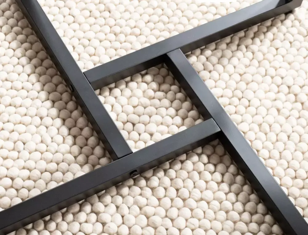 Stół okrągły ALTO II 80 cm brązowy/czarne metalowe nogi - ALTOIIBRRC80