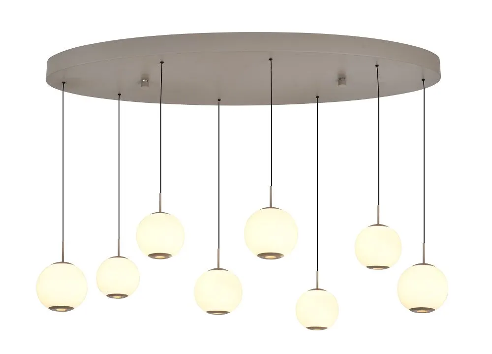 Lampa wisząca LUBERON ósemka owalna LED kaszmirowa