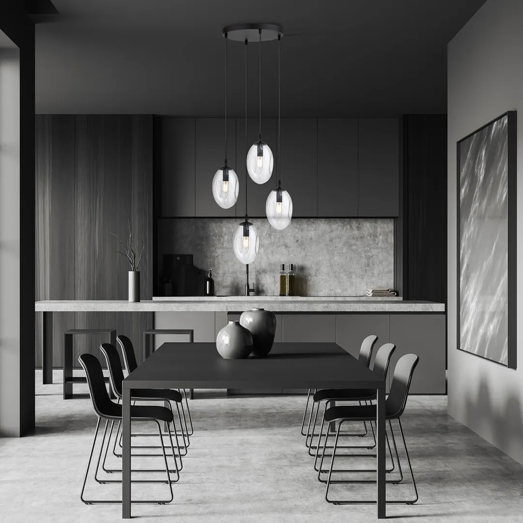 Lampa wisząca ASTRAL Czarny 1265/4PREM - 1265/4PREM