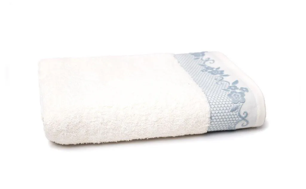 Ręcznik z bordiurą BJORK 70X140 gramatura 500 ECRU 500 G. ART.1079893 Ręcznik kąpielowy, Ręcznik