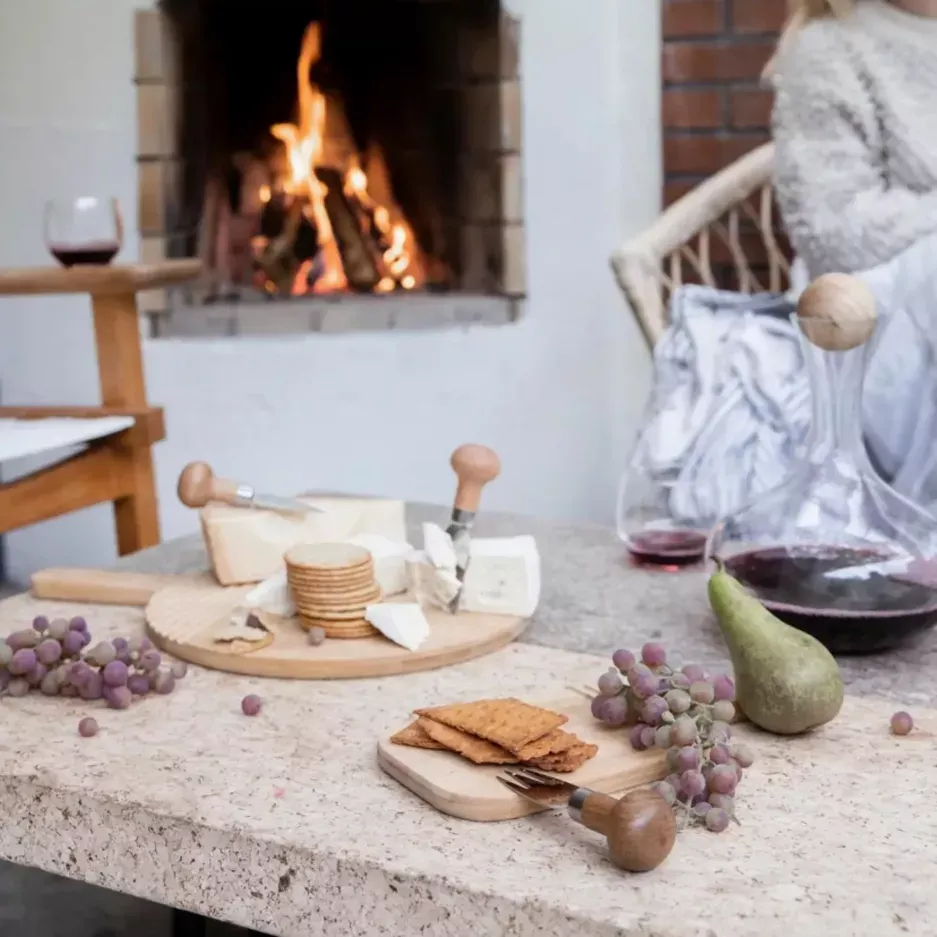 Noże do sera NATURE zestaw 3 szt. srebrny naturalny - ND_5017198