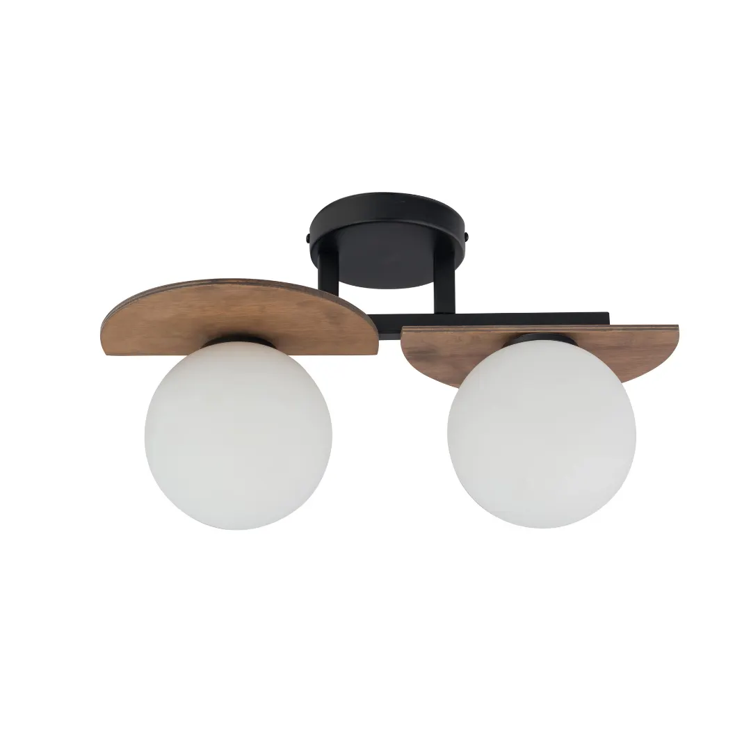 Lampa sufitowa/plafon MIRROR 2 czarno-brązowy