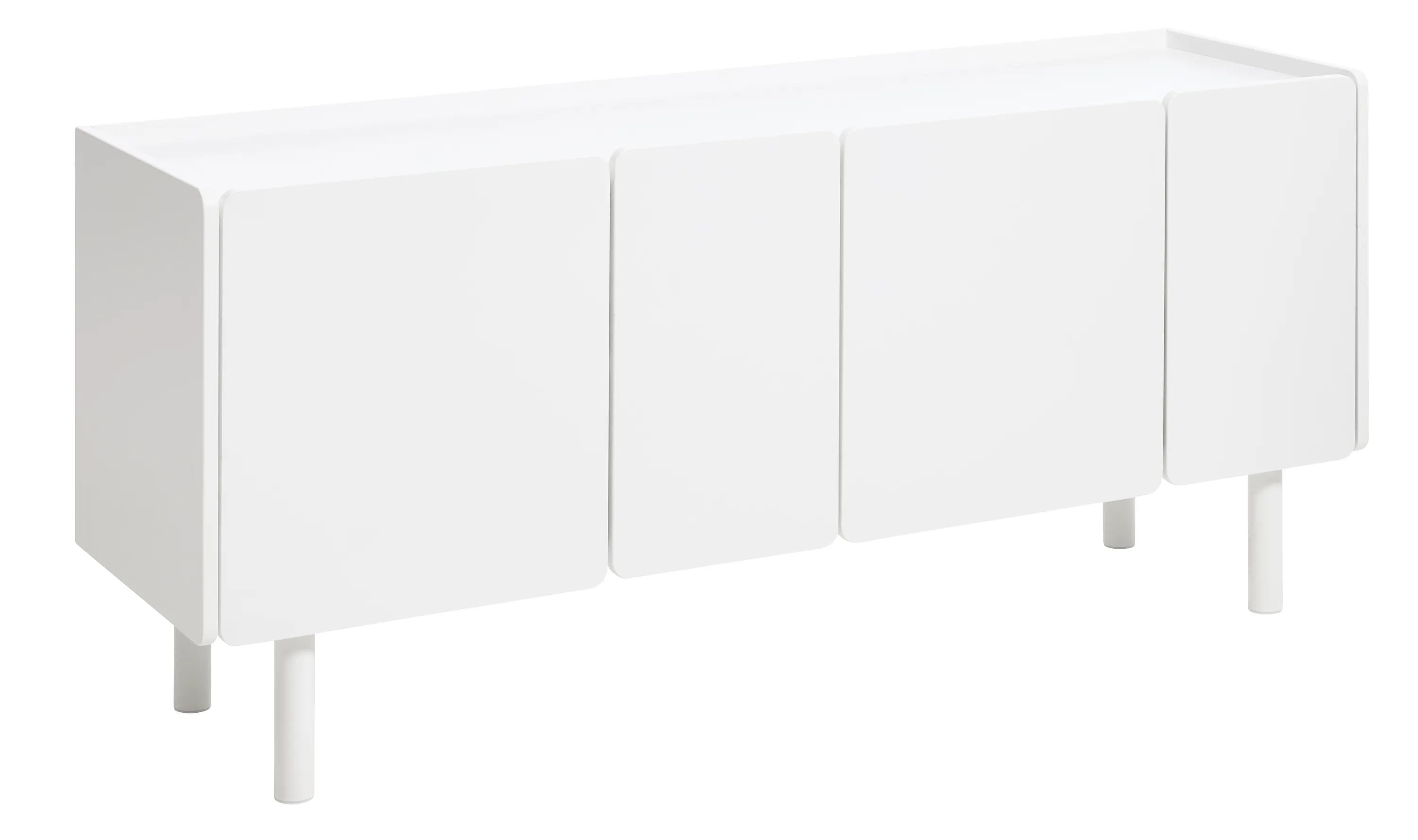 image komoda, biała, mebel, fronty, nogi metalowe