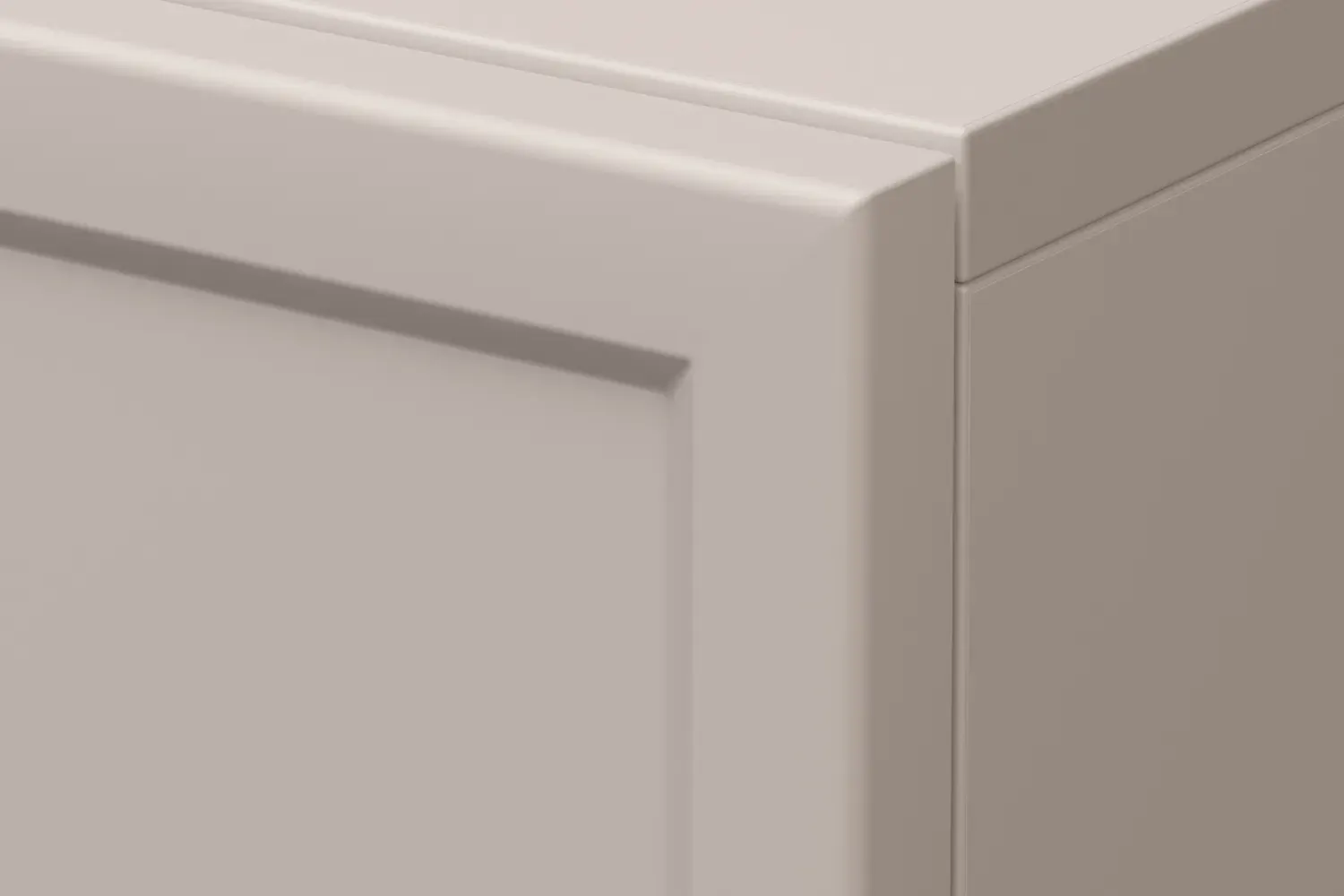 Komoda 4-drzwoiowa LORINI 200 - cashmere gałka czarna cokół - B_166748