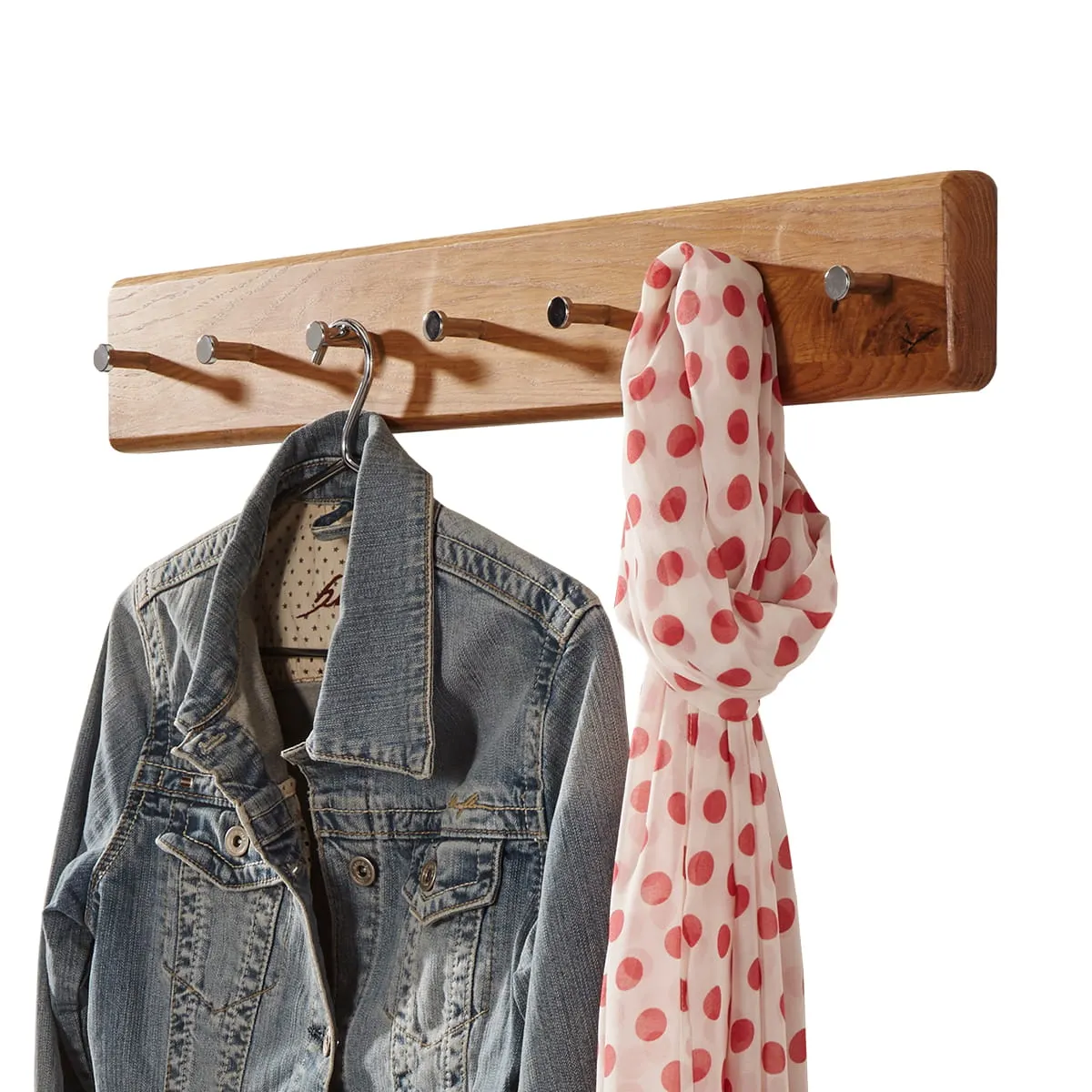 Wieszak dębowy duży Gialo 70x10x5,5 cm - 2SGIA12