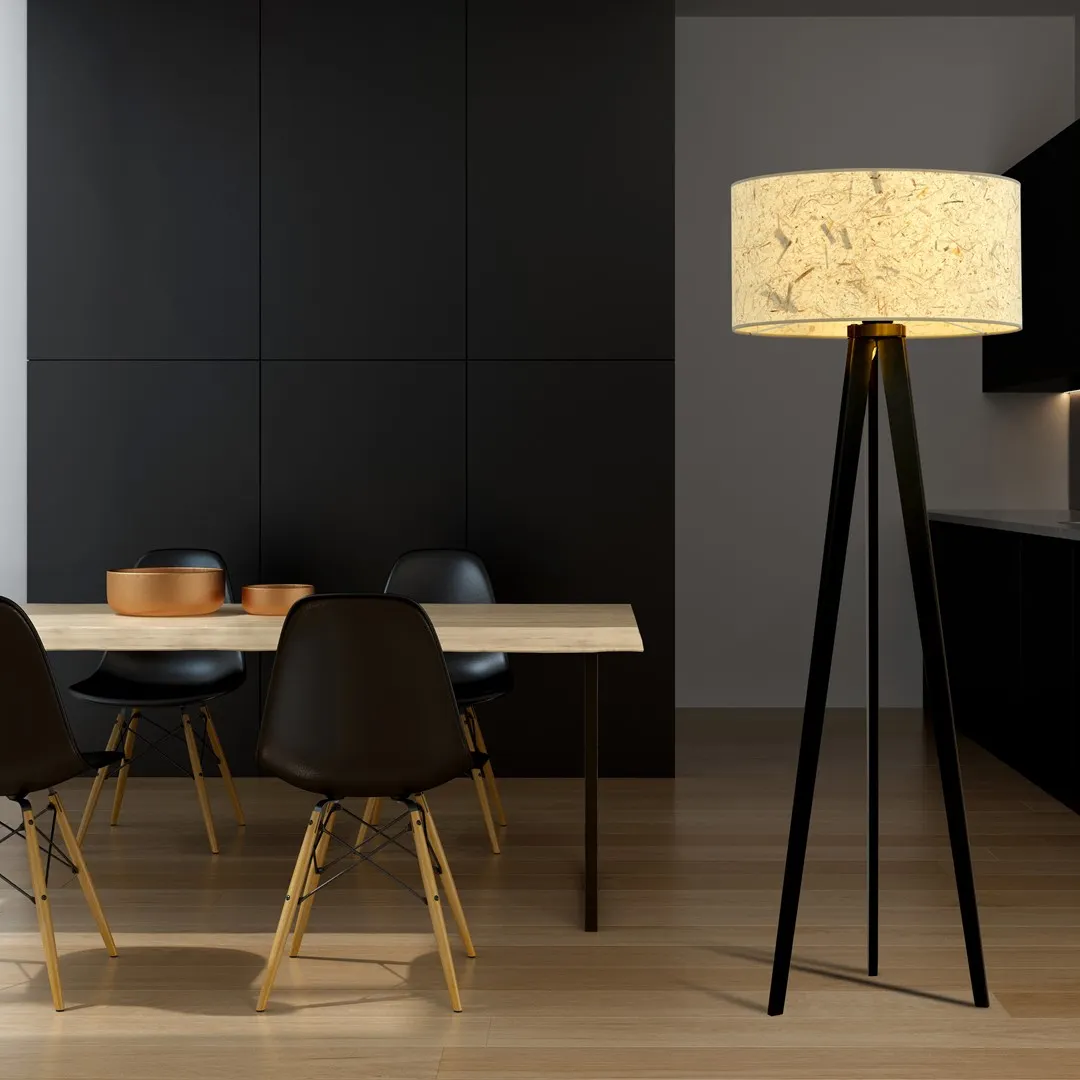 Lampa stojąca ASTON LP3 czarny naturalny — zdjęcie 4