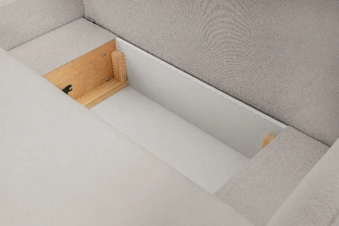 Narożnik rozkładany z pojemnikiem OLIO SICURIO 248 cm lewostronny jasnoszary - OLIO_NAR_SICURIO65_L