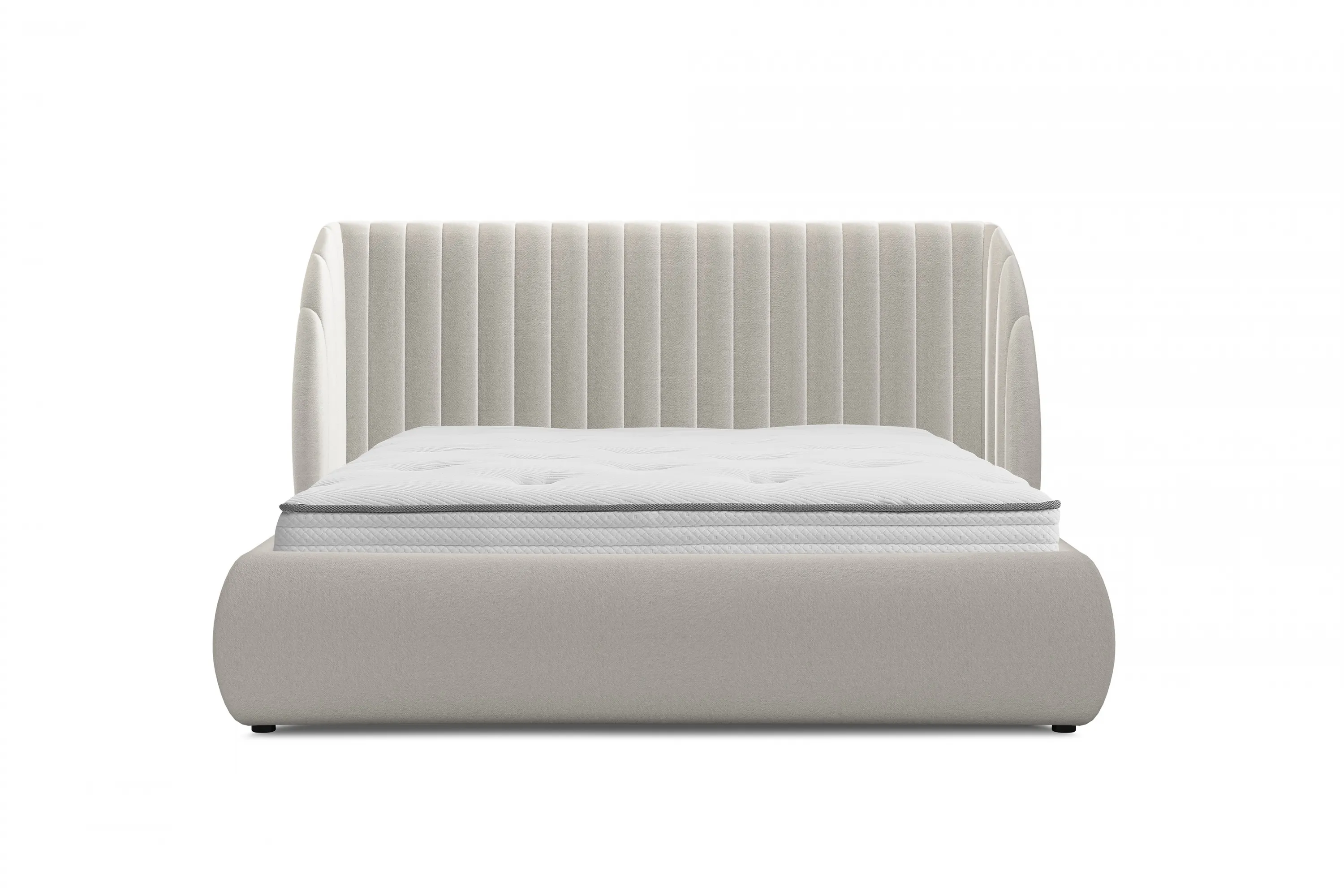 Łóżko Galin z pojemnikiem / 160x200 / Leo 03 - kremowy - B_158504