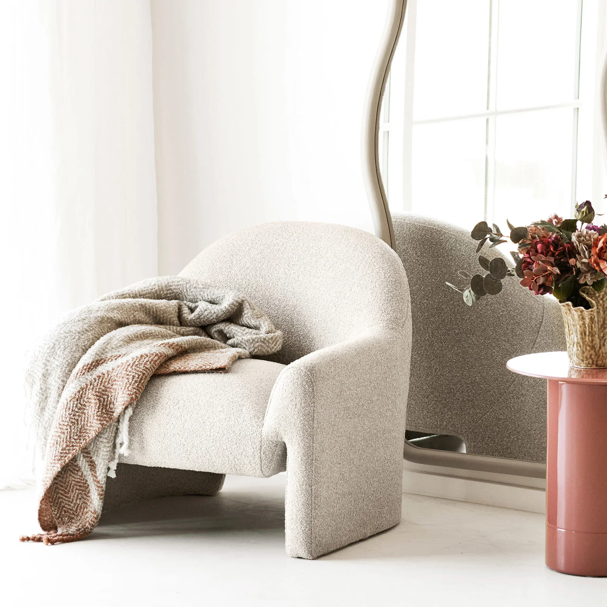 Pled ALMORA 130x180 beżowo-pomarańczowy — zdjęcie 2