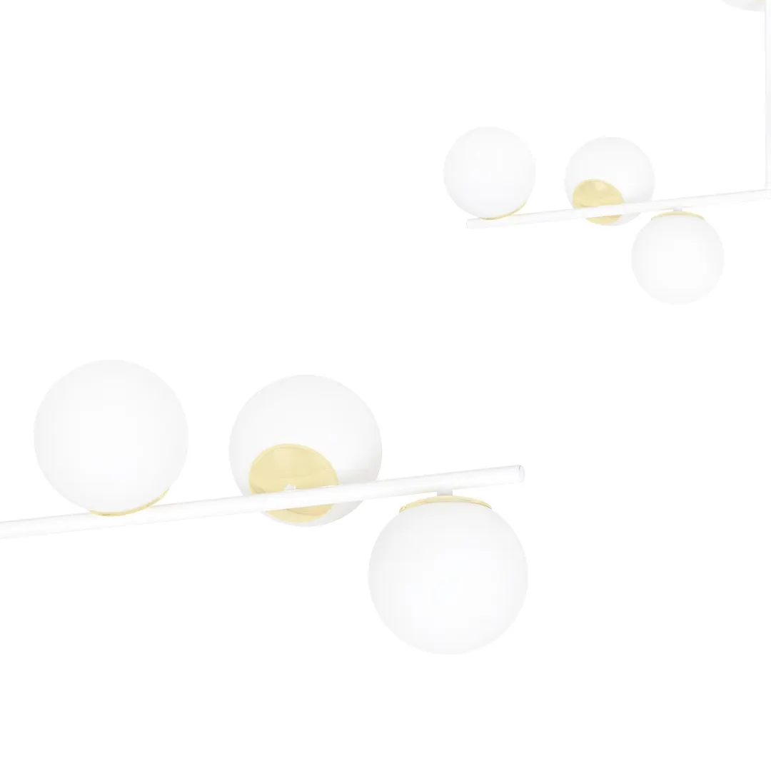 Lampa sufitowa FLOKI Biały/Złoty 1023/6 - 1023/6