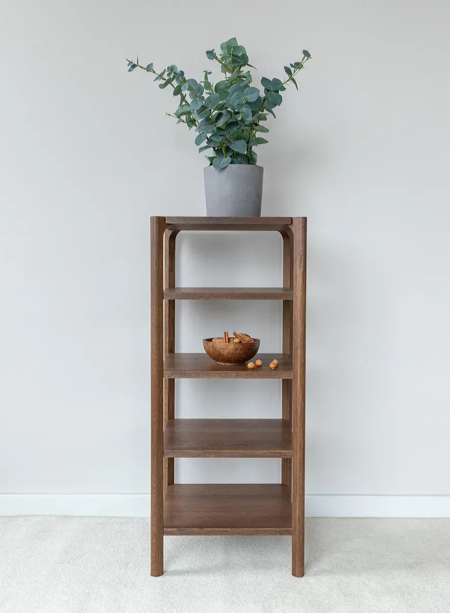 Regał dębowy wysoki CAMPI tabacco - KULCA08T