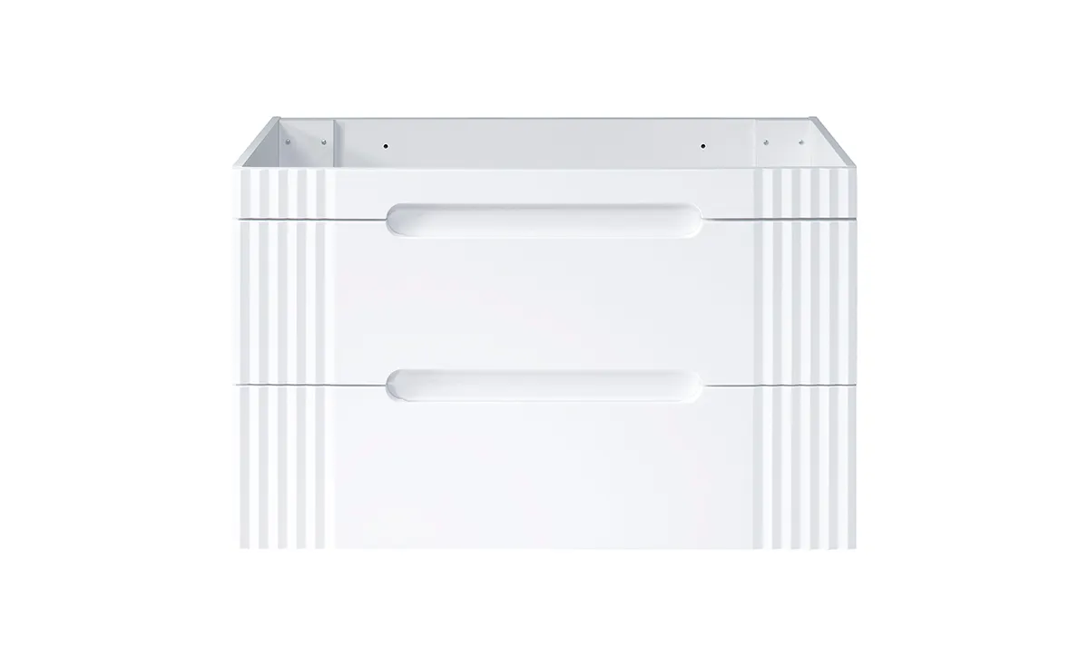 Szafka pod umywalkę z 2 szufladami FIJI biała 100x62x46cm - FIJI_WHITE_82-100-D-2S