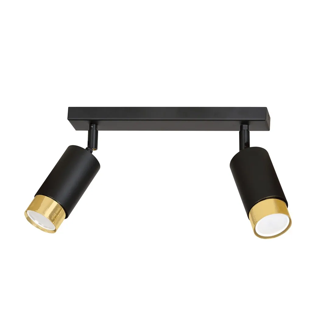 Lampa sufitowa HIRO 2 czarny złoty