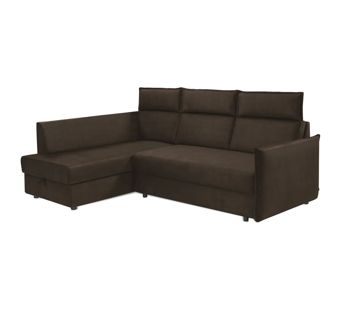 Narożnik z funkcją spania i pojemnikiem na pościel BEX NFPA P ZETTA 294 brązowy Narożnik z funkcją spania i pojemnikiem na pościel BEX NFPA P ZETTA 294 brązowy