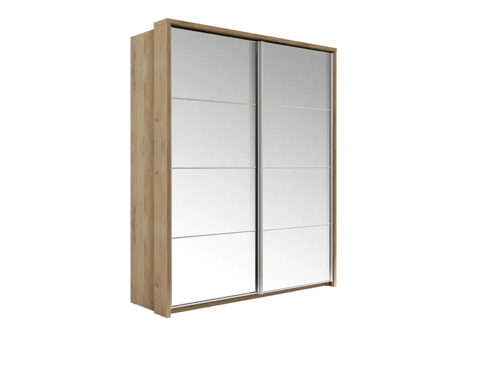 Szafa 2-drzwiowa z lustrami ARTI AR-17 180cm dąb shetland Szafa 2-drzwiowa z lustrami ARTI AR-17 180cm dąb shetland