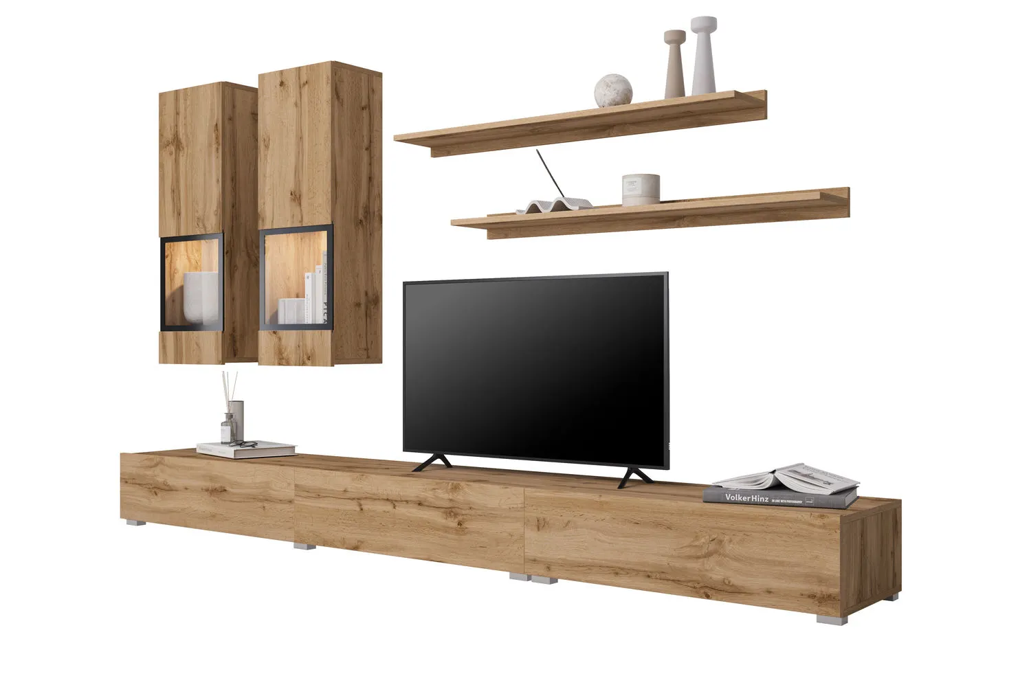 Meblościanka 5-częściowa BAROS 10 dąb wotan - 24N0BM10