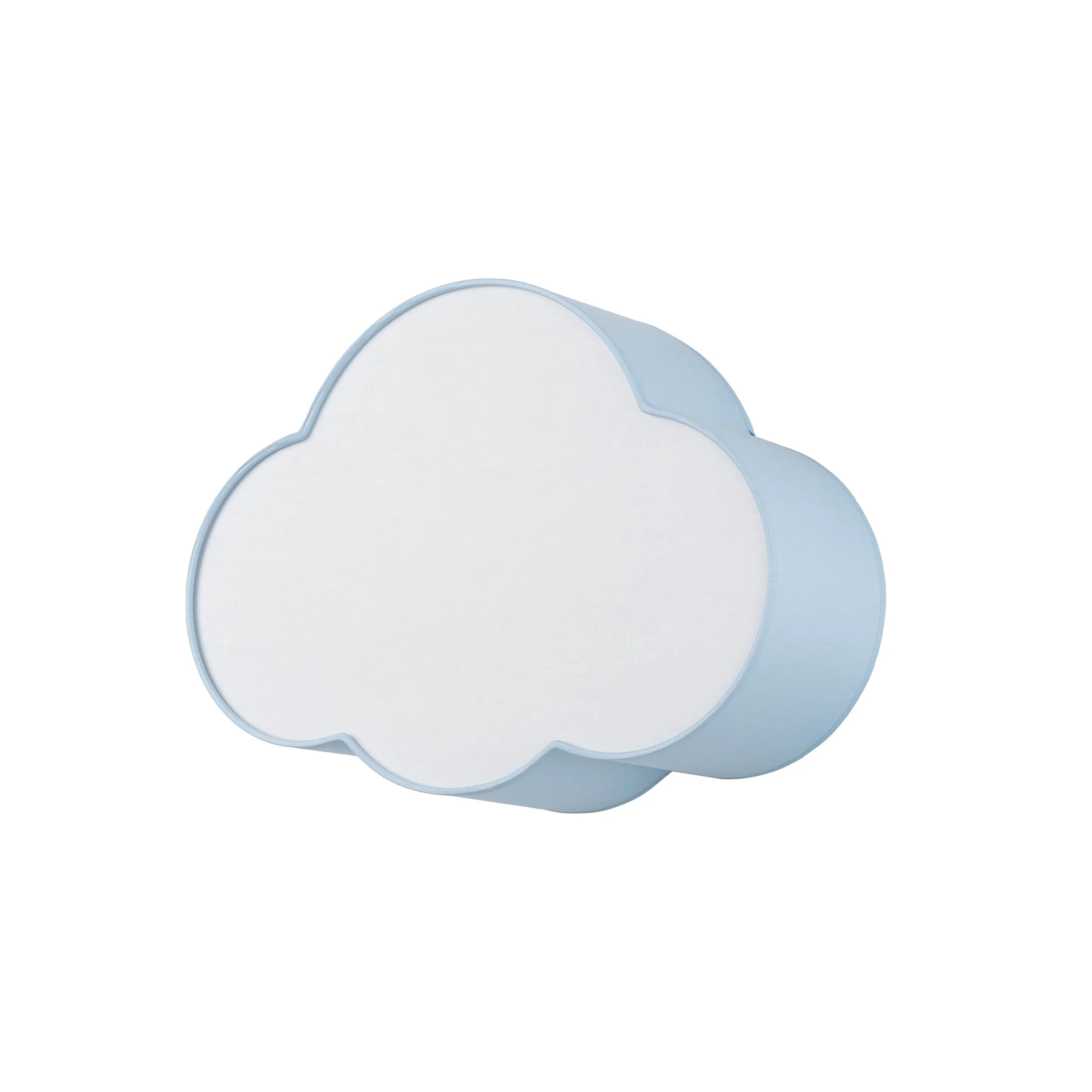 Plafon / Kinkiet CLOUD MINI niebieski biały z tkaniny 41x31x13cm