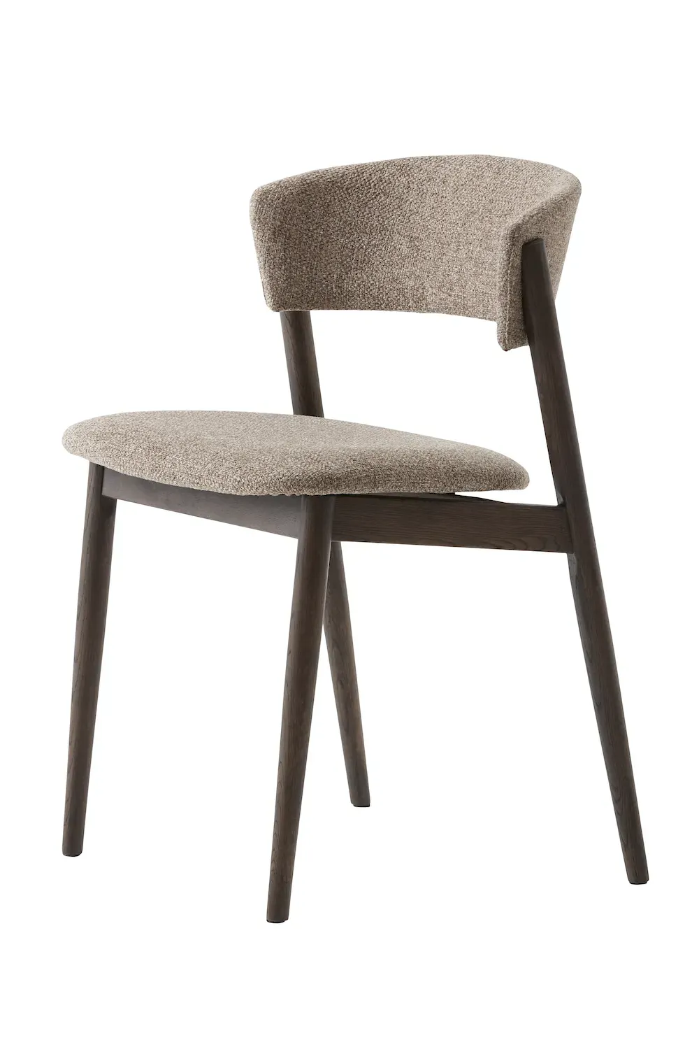 Krzesło tapicerowane REVERE Nolio 36 latte ciemny brąz