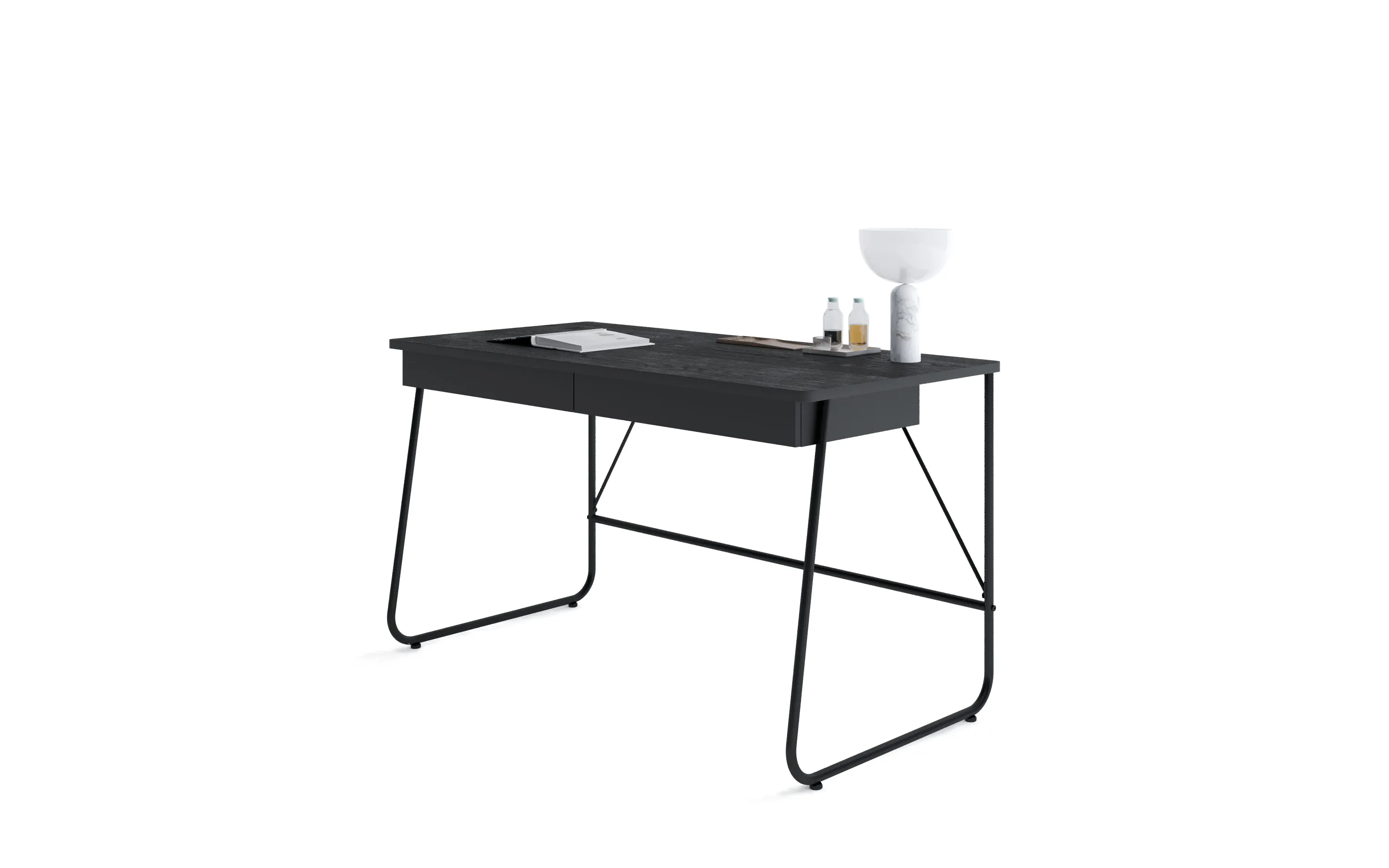 Biurko z 2 szufladami MATCH MB-01 czarny - MB1K