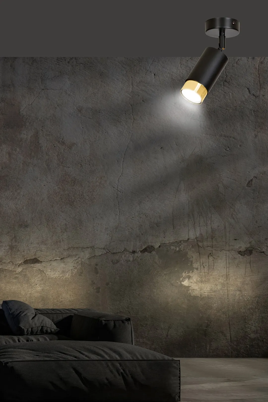 Lampa sufitowa HIRO Czarny/Złoty 965/1 - 965/1