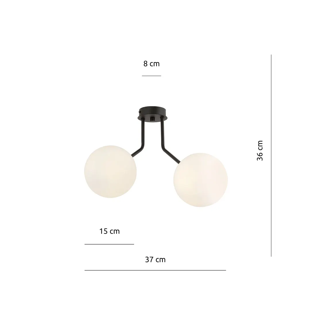 Lampa sufitowa NOVA Czarny 1138/2 - 1138/2