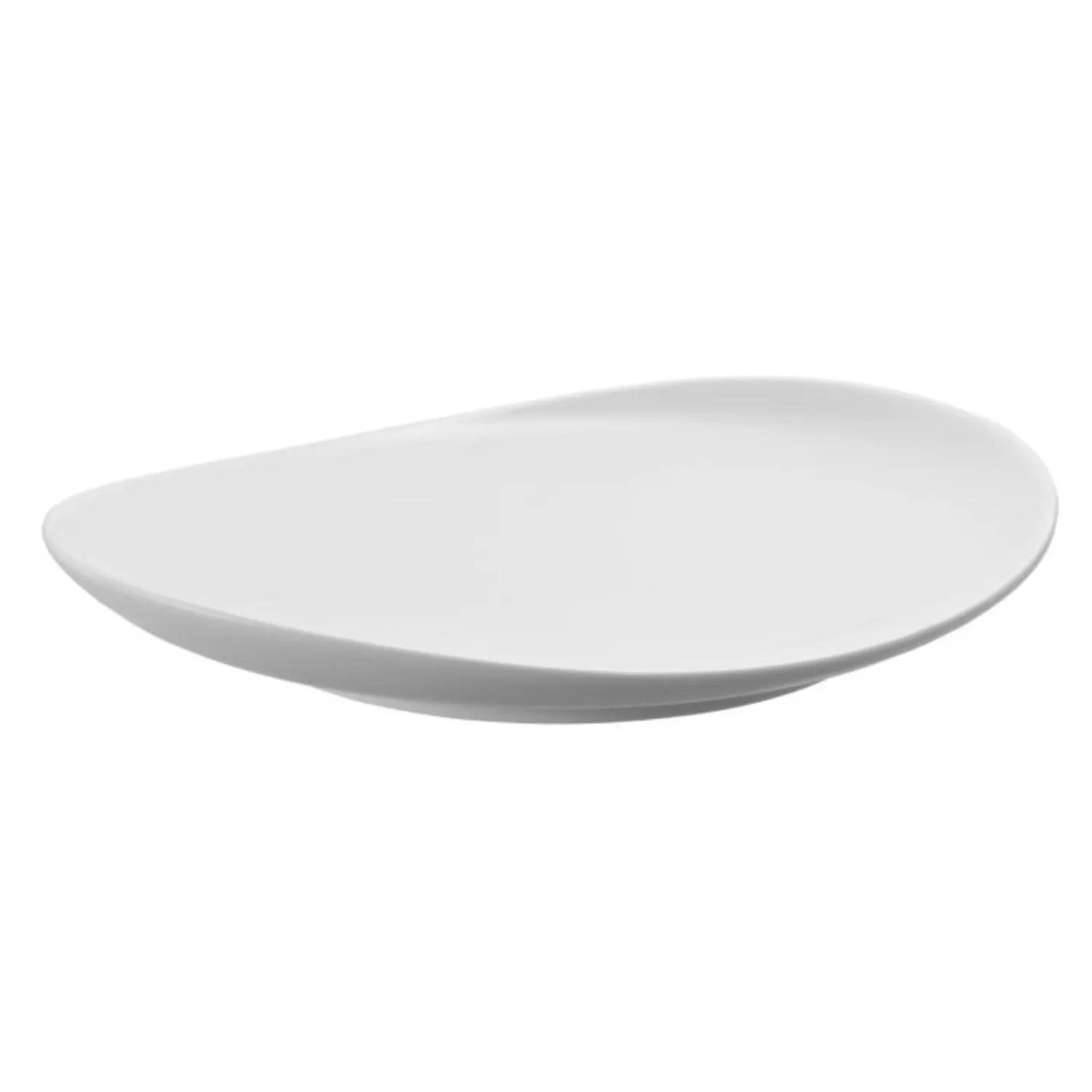 image talerz, płaski, ceramiczny, biały, okrągły
