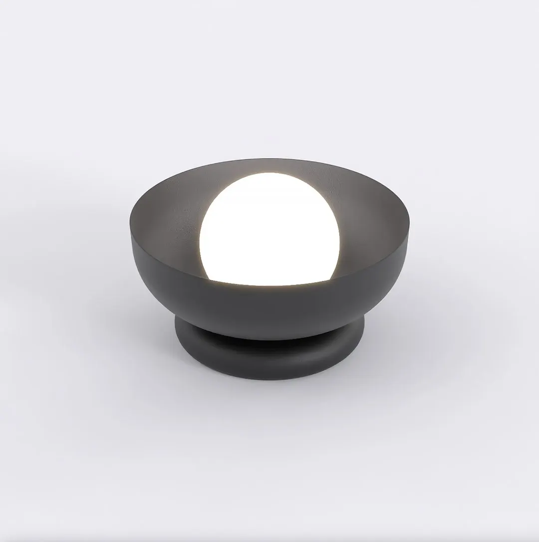 Lampka nocna metalowa OZZY LN1 czarna — zdjęcie 3