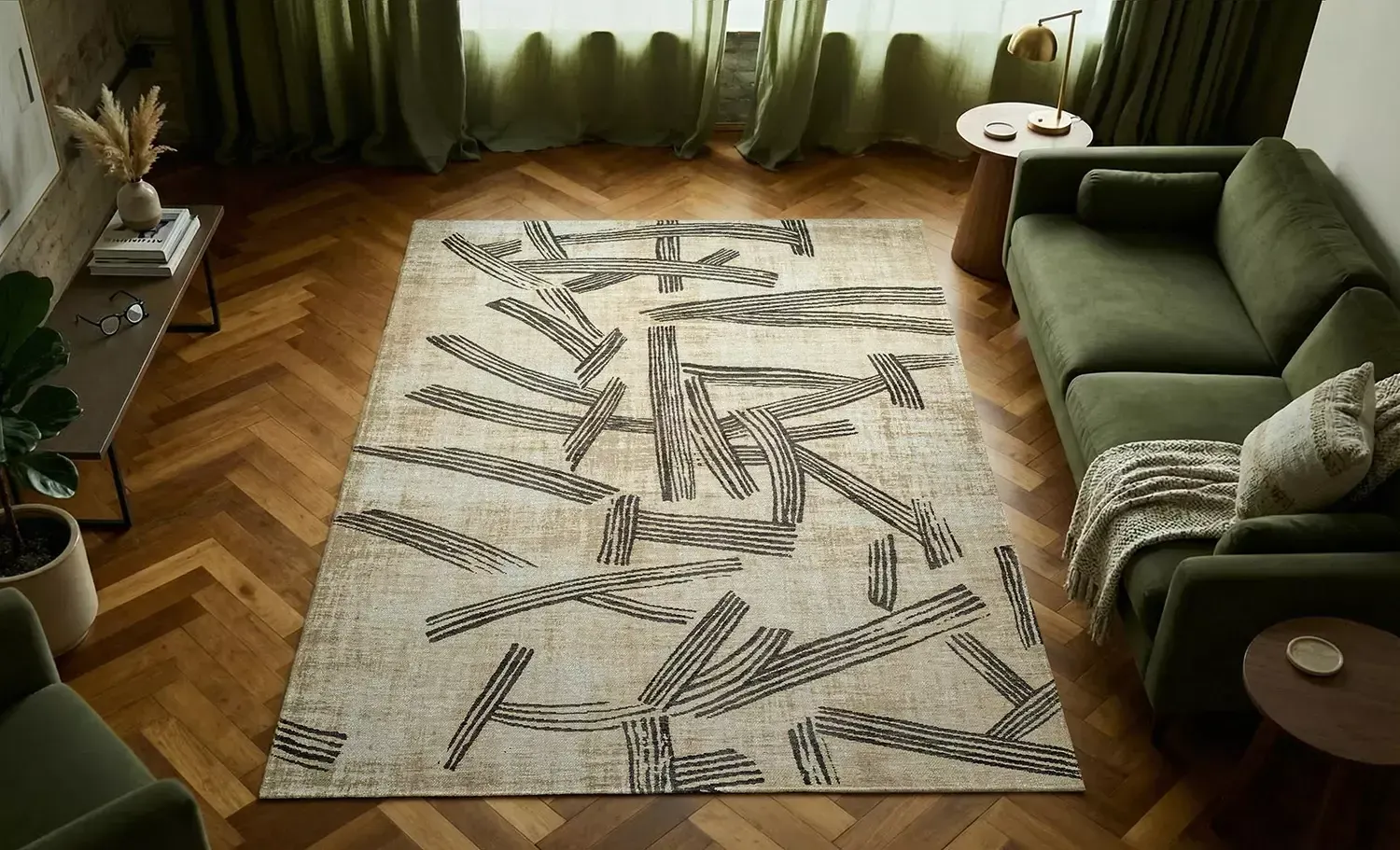 Dywan tkany na płasko KANJI 240x340 cm Slate (2067)