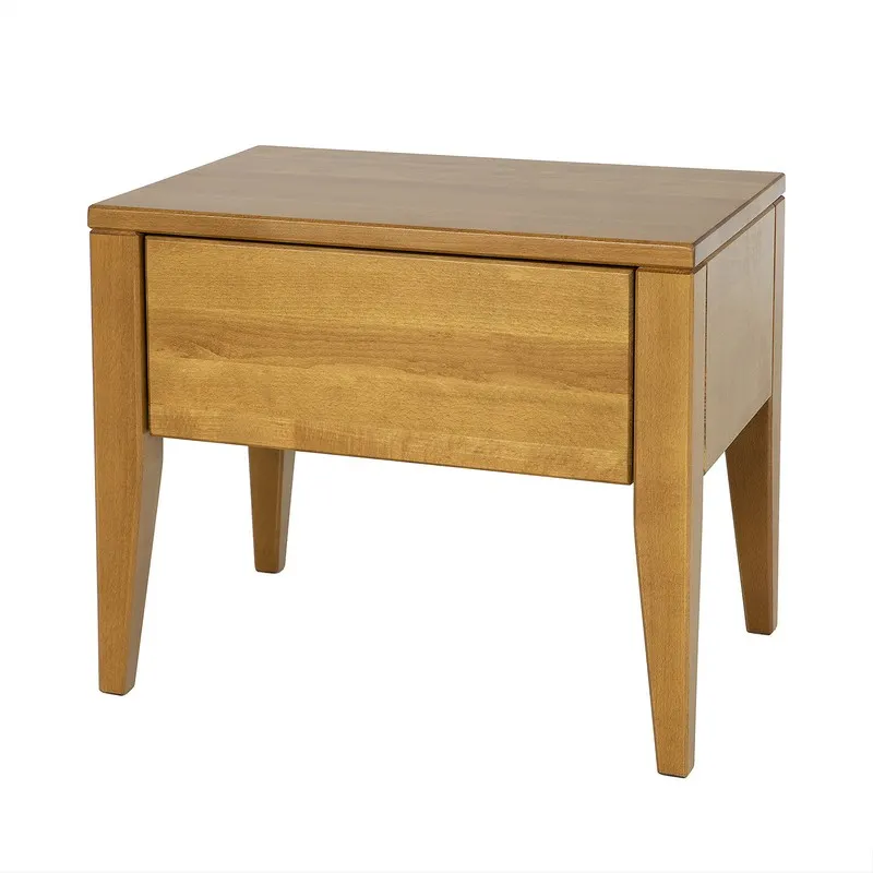 Szafka nocna bukowa SN130 Bielony DREWMAX - 30419