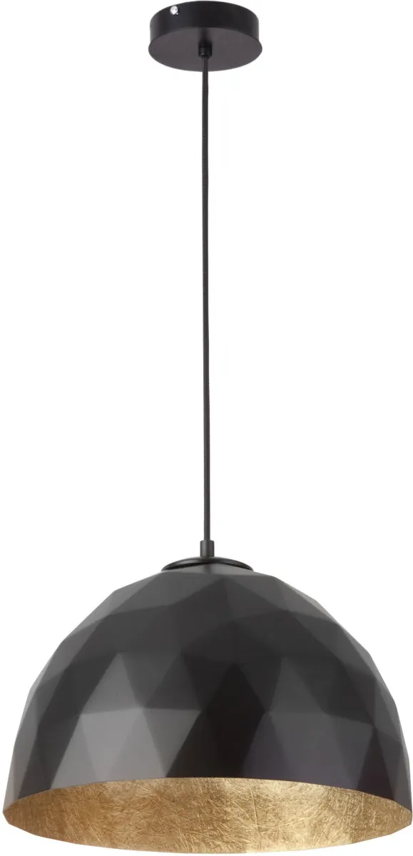 Lampa wisząca DIAMENT M czarno-złota