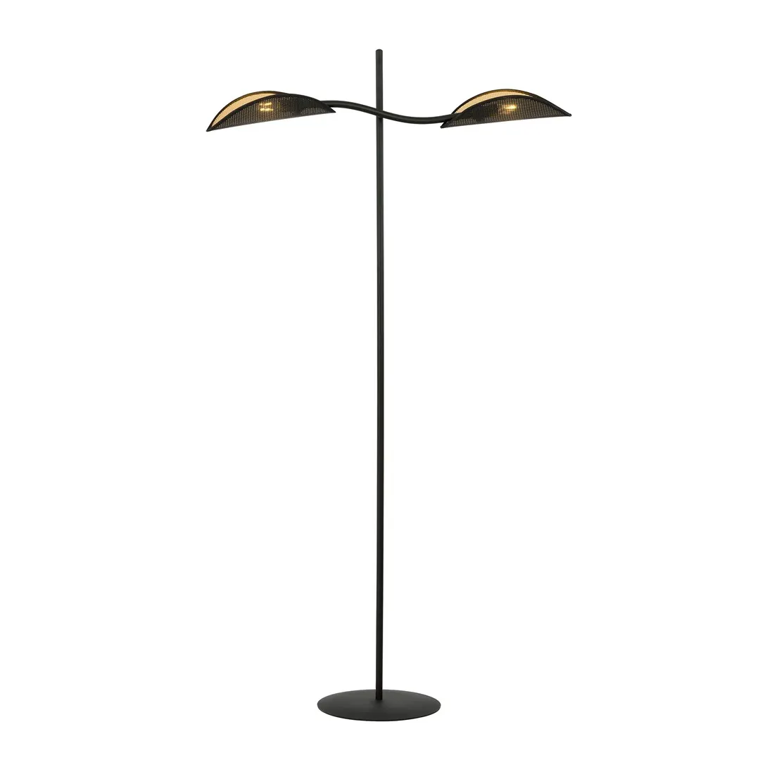 Lampa podłogowa LOTUS LP2 czarny złoty
