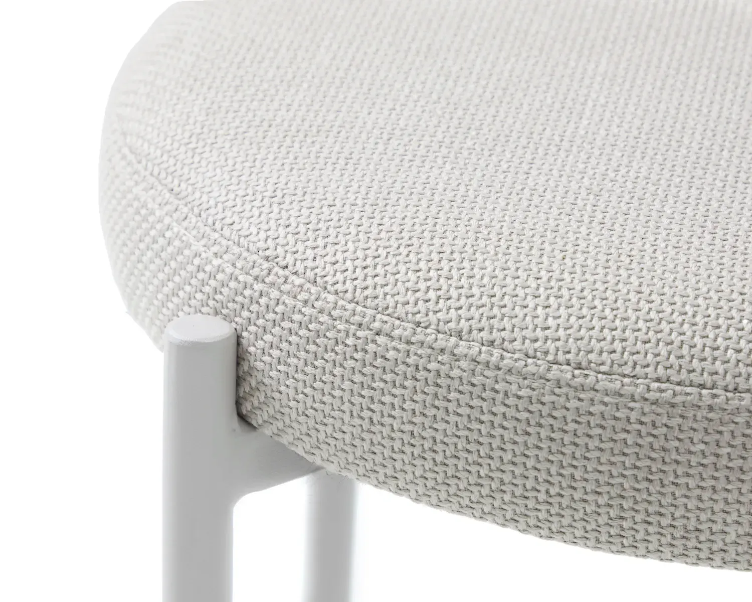 Stołek - taboret okrągły PELICAN metalowy piaskowy - UN_54590002