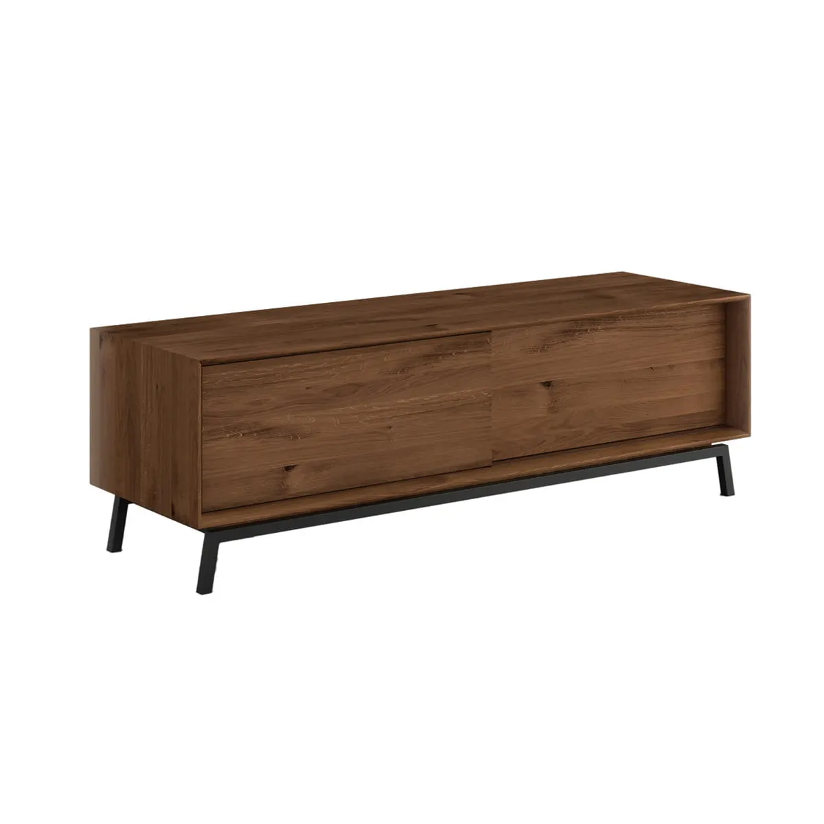 Szafka RTV MODERN LOFT 2-drzwiowa 200x50x52 cm - tabacco Meble, Kredens, Szafka