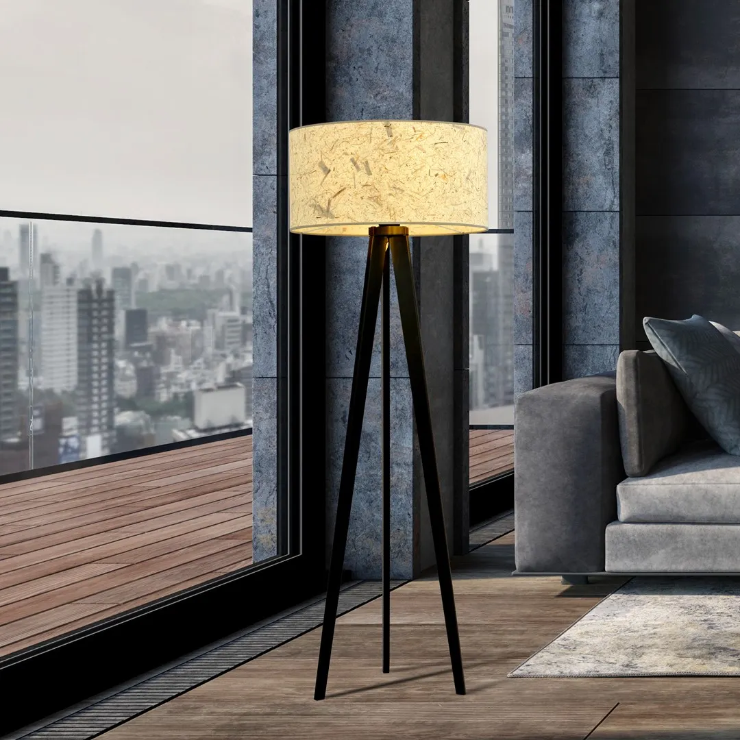 Lampa stojąca ASTON LP3 czarny naturalny — zdjęcie 3