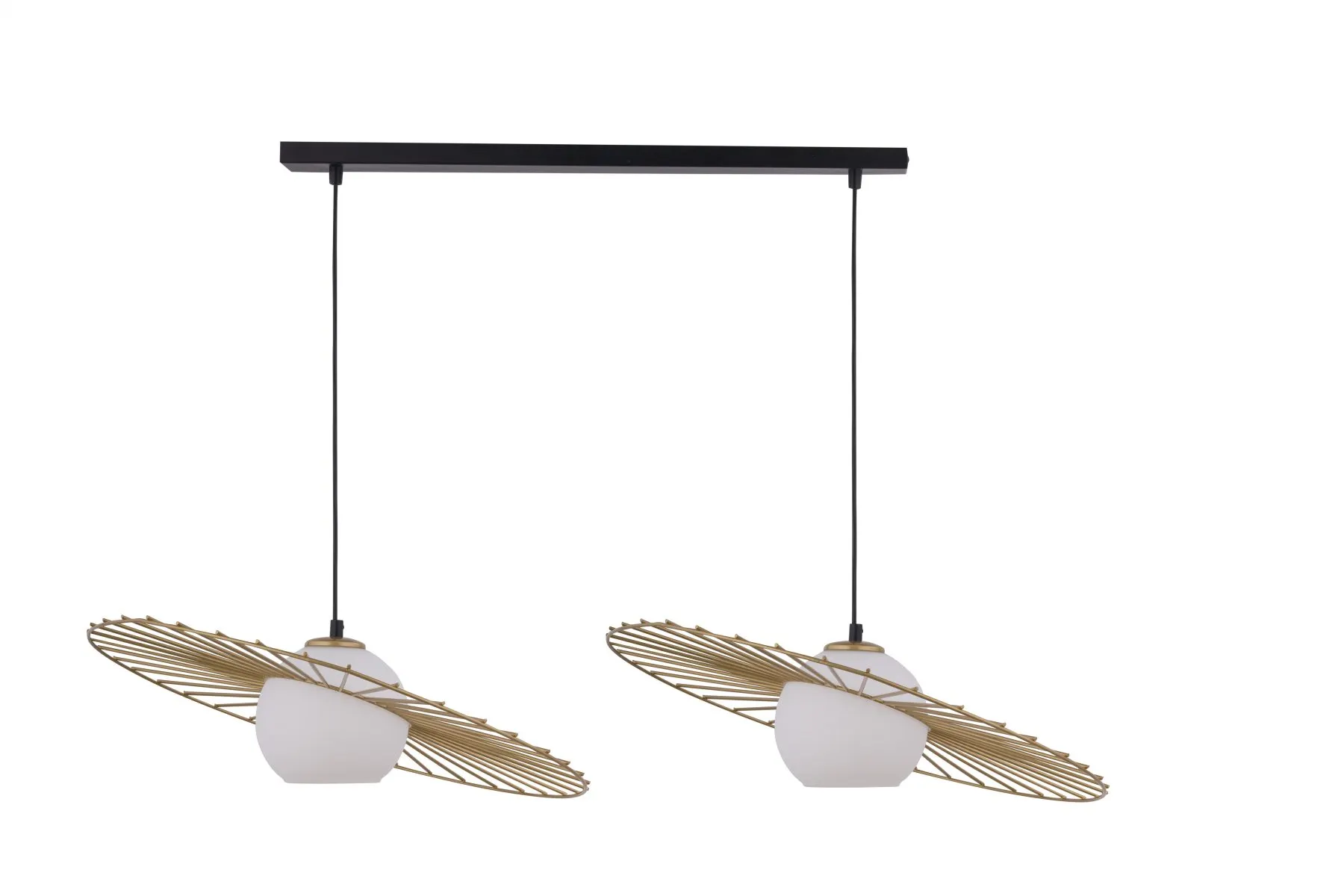 Lampa wisząca SOL 2 czarno-złota Lampa wisząca SOL 2 czarno-złota